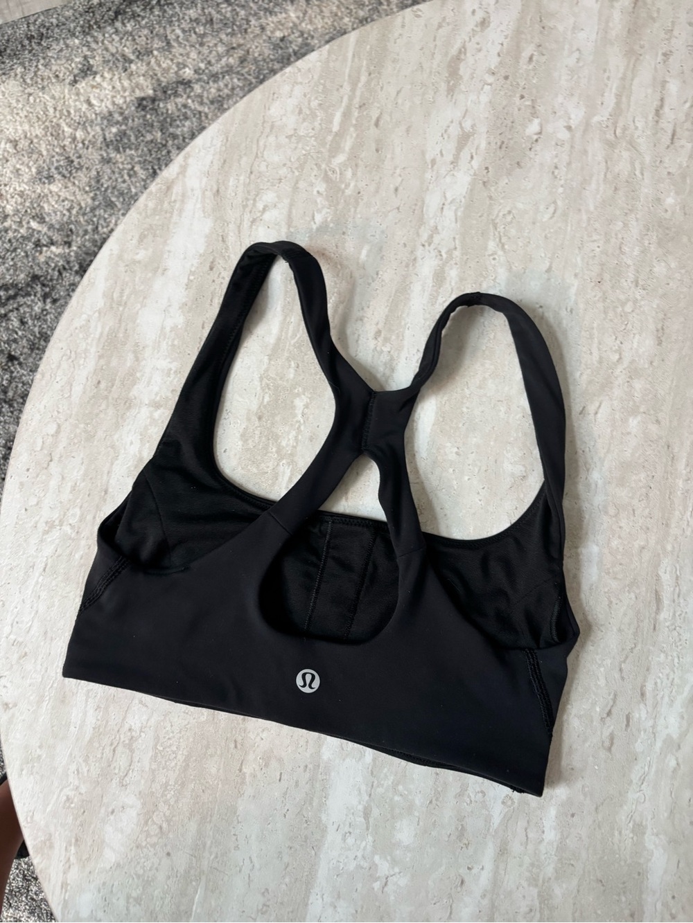 lululemon athletica Black Racerback Keyhole Sports Bra